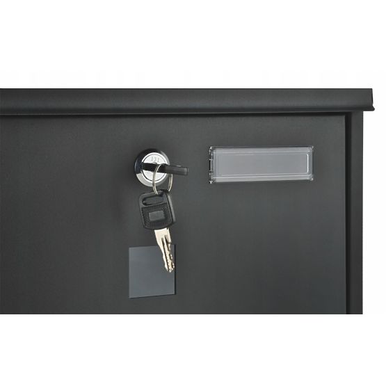 Postaláda újságtartóval horganyzott acélból