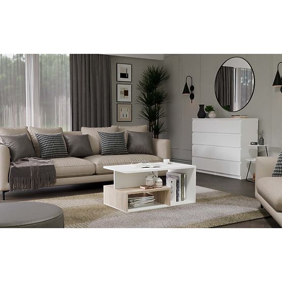 Prima PRIMA FEHÉR SONOMA Dohányzóasztal