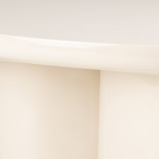 Puro dohányzóasztal 80 cm, világos bézs, fényes