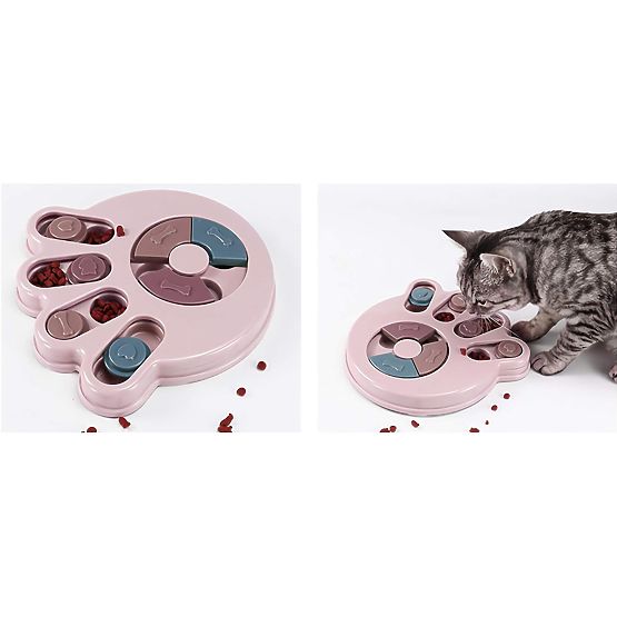 Puzzle játék kutyáknak és macskáknak Brady rózsaszín