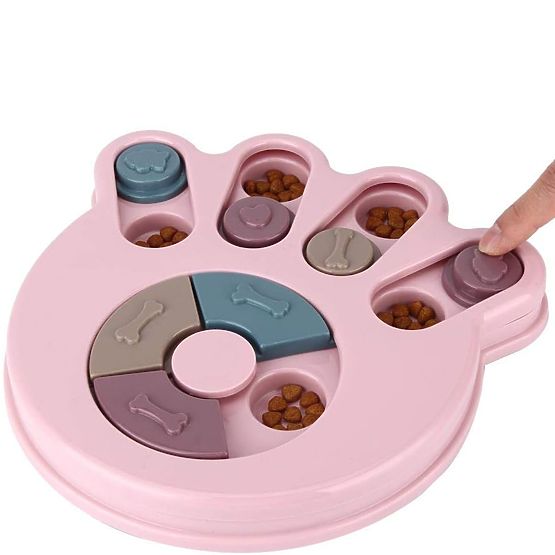 Puzzle játék kutyáknak és macskáknak Brady rózsaszín