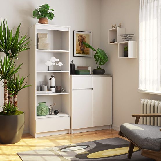 R60 1SZ 4P CLP PK FEHÉR POLC