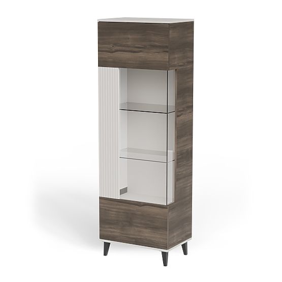 RANDOM 2 az 1-ben vitrin kasmír / dió / fekete