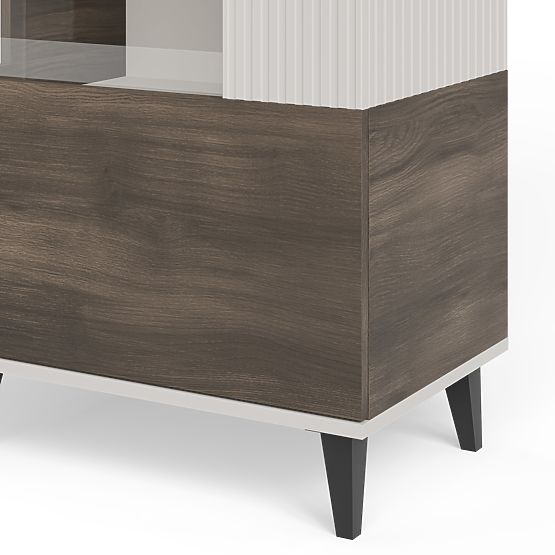 RANDOM 2 az 1-ben vitrin kasmír / dió / fekete