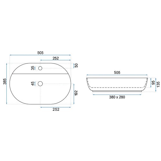 REA Aura 51 bútor mosdó