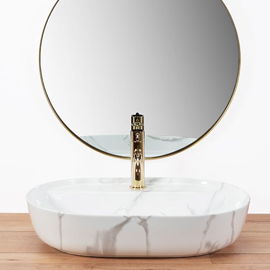 REA Aura 61 Marmo Shiny mosdókagyló