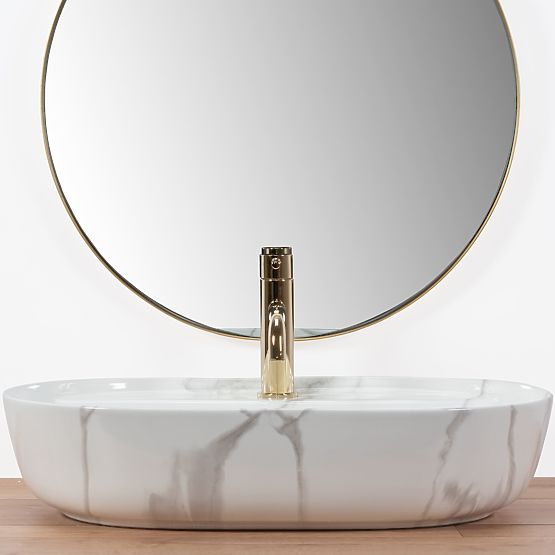 REA Aura 61 Marmo Shiny mosdókagyló