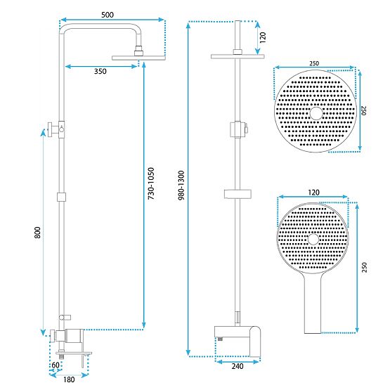 REA AVALON ARANY Zuhanykészlet