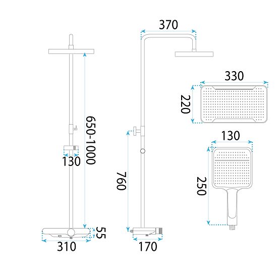 REA Bari Titan zuhanykészlet