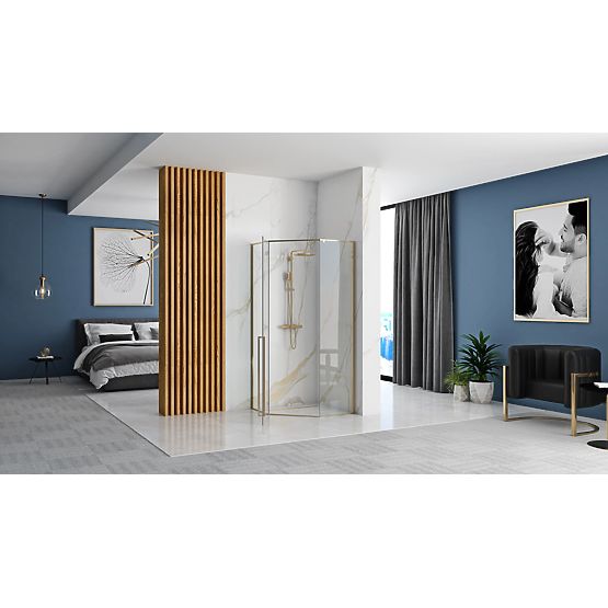 Rea DIAMOND 100x100 GOLD zuhanykabin