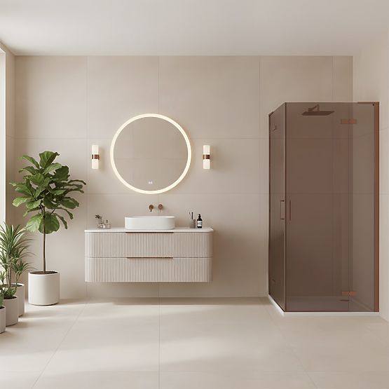 REA Hugo Double 90x90 Zuhanykabin Kefe Réz