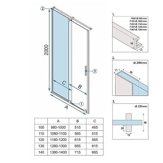 Rea Montana 120 Zuhanyajtó Arany Kefe