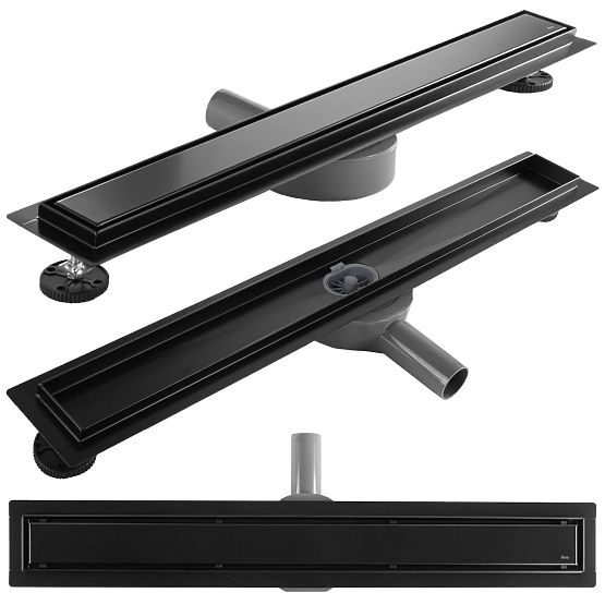 REA Neox lineáris lefolyó fekete 50