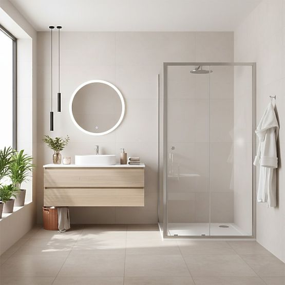 Rea Primo Slide 100x70 Króm Zuhanykabin