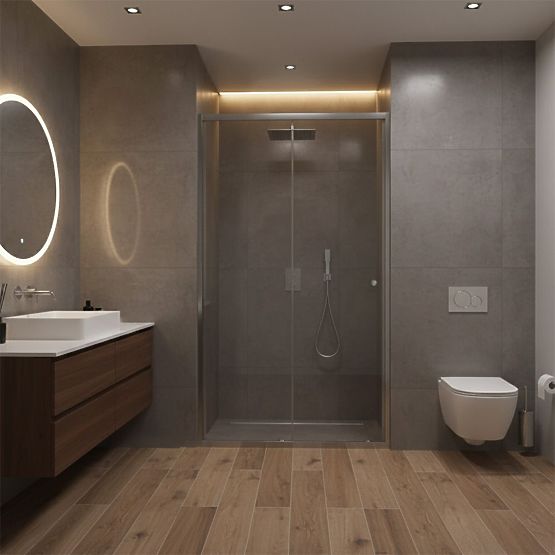 Rea Primo Slide 110 Króm Zuhanyajtó