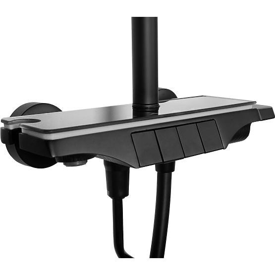 REA Savio zuhanykészlet LED kijelzővel Fekete