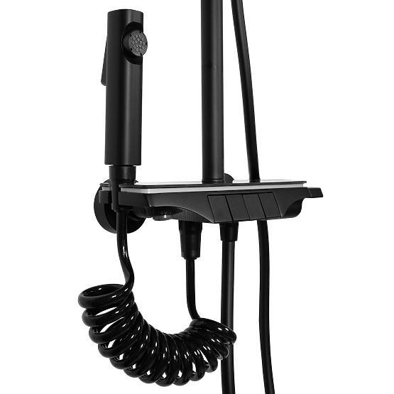 REA Savio zuhanykészlet LED kijelzővel Fekete