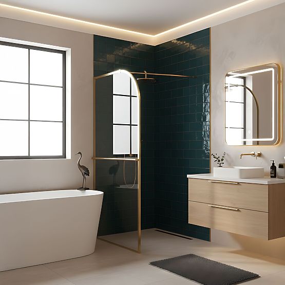 Rea Sky Brush Gold 120 zuhanyfal