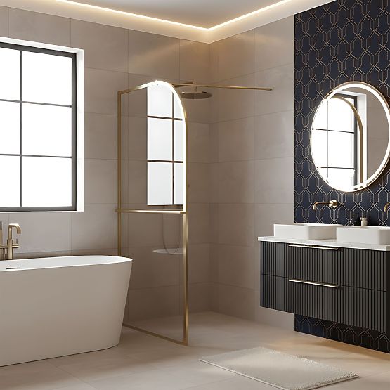 Rea Sky Brush Gold 120 zuhanyfal