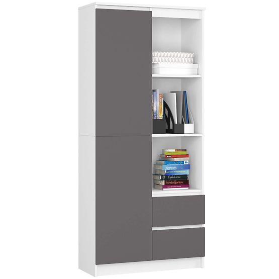REGÁL R11 R80 1D 2SZ CLP PK FEHÉR / SZÜRKE