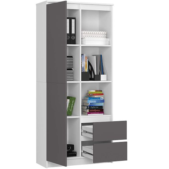 REGÁL R11 R80 1D 2SZ CLP PK FEHÉR / SZÜRKE