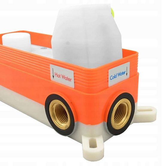 Rejtett fürdőkád-zuhanykészlet Rea Lungo Réz + BOX