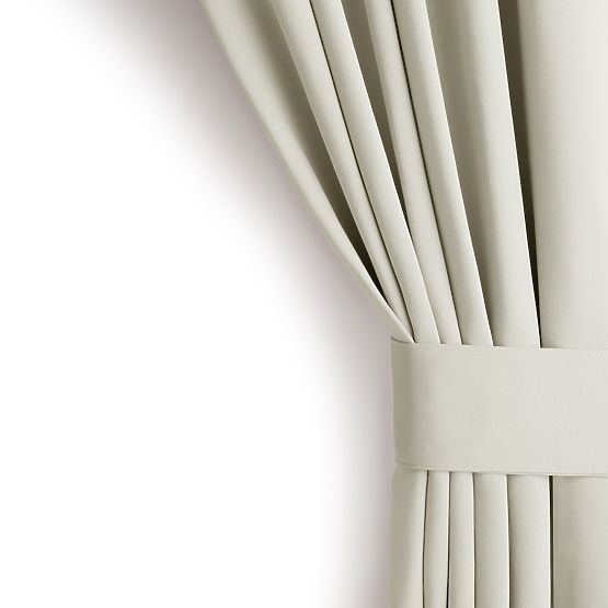 RESTILO BLACKOUT függöny krémszínű, klasszikus stílus, ezüst ringlik, anyag bl