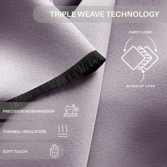 RESTILO BLACKOUT függöny púderrózsaszín színű, klasszikus stílusú, ezüst ringlikkel