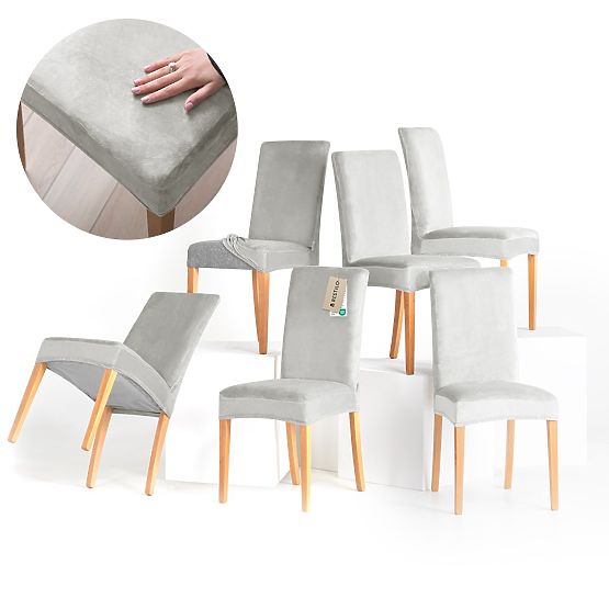 RESTILO kanapé huzat SENTO szürke sima klasszikus stílus