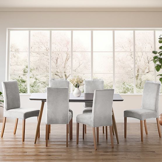 RESTILO kanapé huzat SENTO szürke sima klasszikus stílus