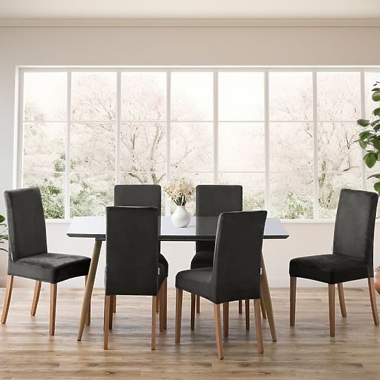 RESTILO kanapéhuzat SENTO acélszínű sima klasszikus stílus