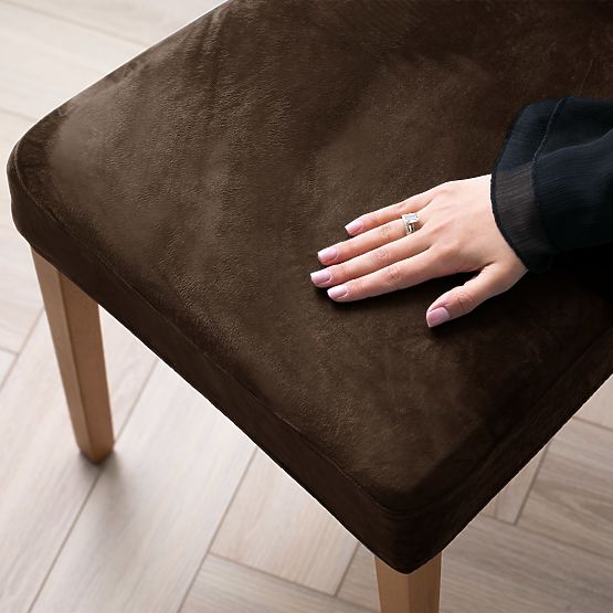 RESTILO kanapéhuzat SENTO barna sima klasszikus stílus