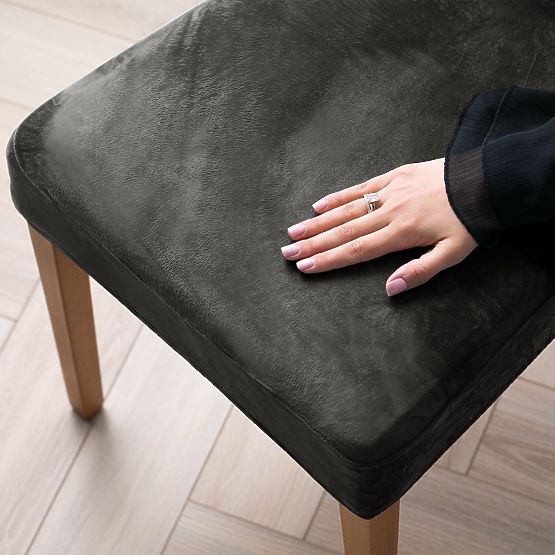 RESTILO SENTO kanapéhuzat acélszürke sima klasszikus stílus