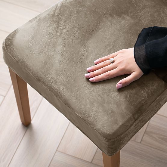 RESTILO SENTO kanapéhuzat bézs színű, sima klasszikus stílus