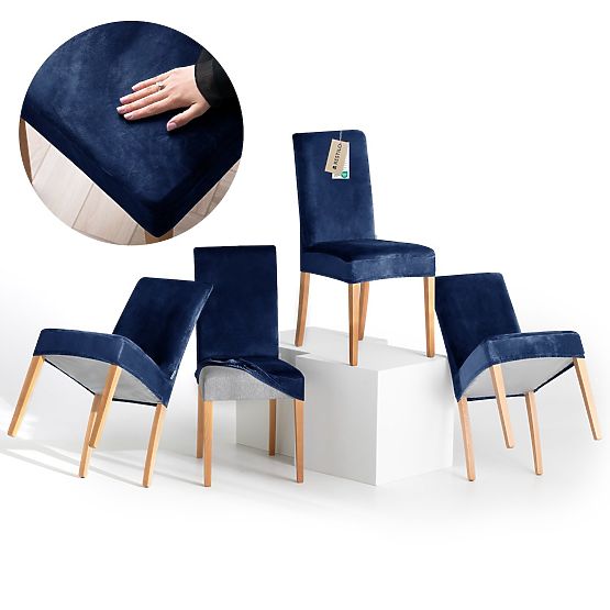 RESTILO SENTO kanapéhuzat indigó színben, sima klasszikus stílus