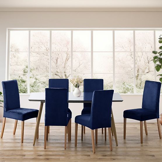 RESTILO SENTO kanapéhuzat indigó színben, sima klasszikus stílus