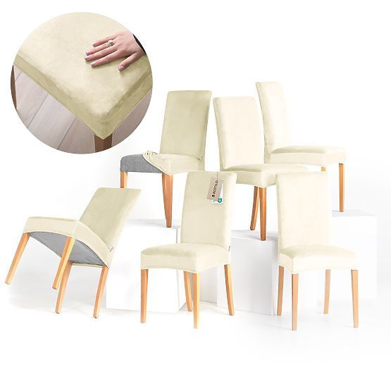 RESTILO SENTO kanapéhuzat krémszínű, sima klasszikus stílus