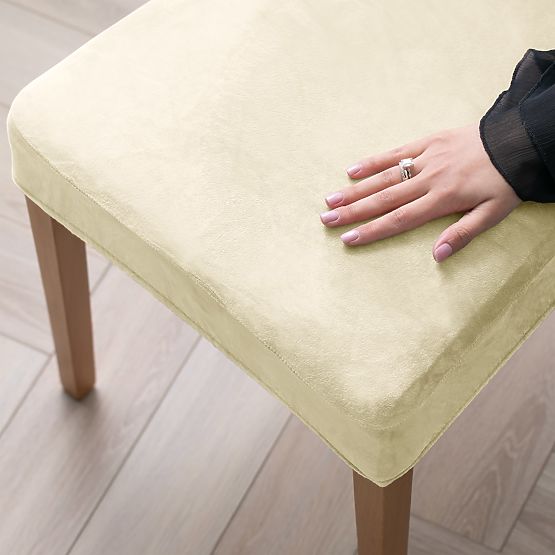 RESTILO SENTO kanapéhuzat krémszínű, sima klasszikus stílus