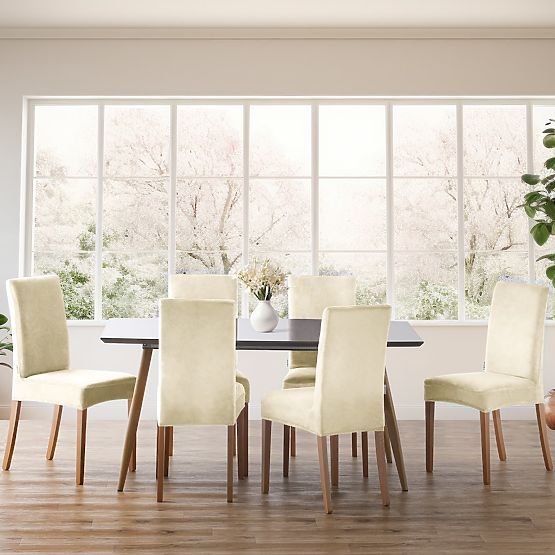 RESTILO SENTO kanapéhuzat krémszínű, sima klasszikus stílus