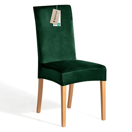 RESTILO SENTO kanapéhuzat palackzöld színben, sima klasszikus stílus