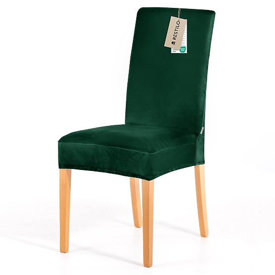 RESTILO SENTO kanapéhuzat palackzöld színben, sima klasszikus stílus