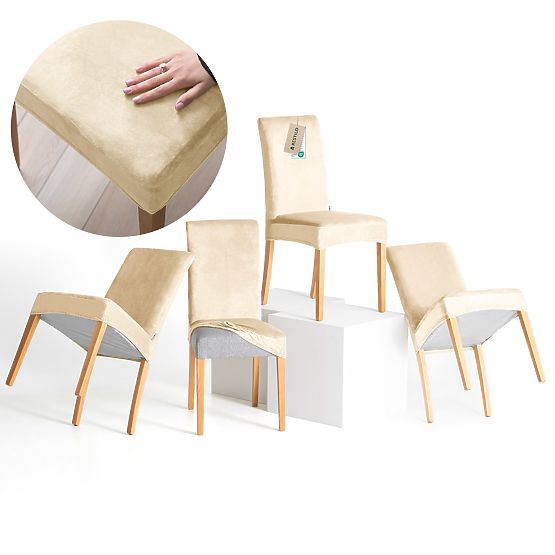 RESTILO SENTO kanapéhuzat világos bézs színű sima klasszikus stílus