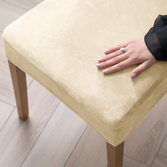 RESTILO SENTO kanapéhuzat világos bézs színű sima klasszikus stílus