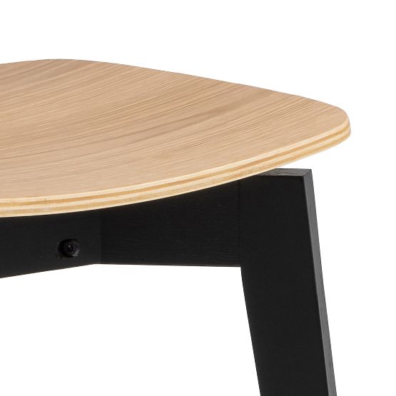 Roxby étkezőszék fekete/tölgy