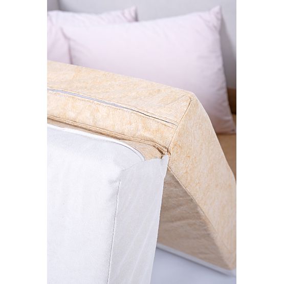 Kihúzható Jack kanapé - világosszürke / púderrózsaszín