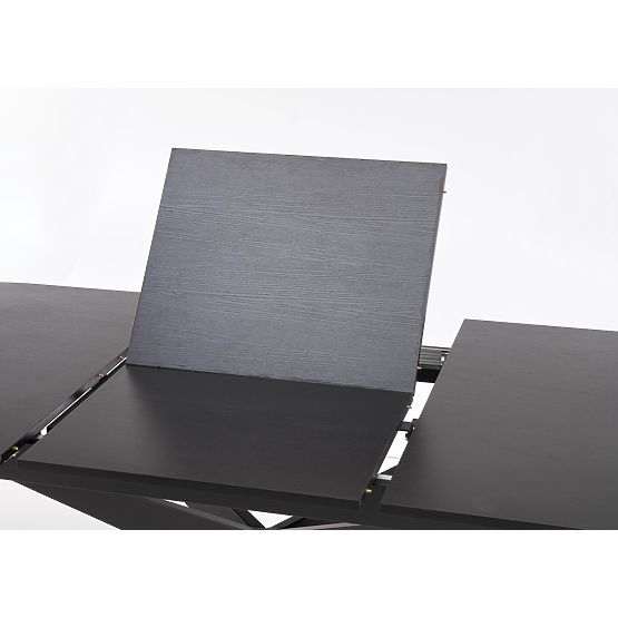 SANDRO kinyitható asztal, fekete (2p=1db)