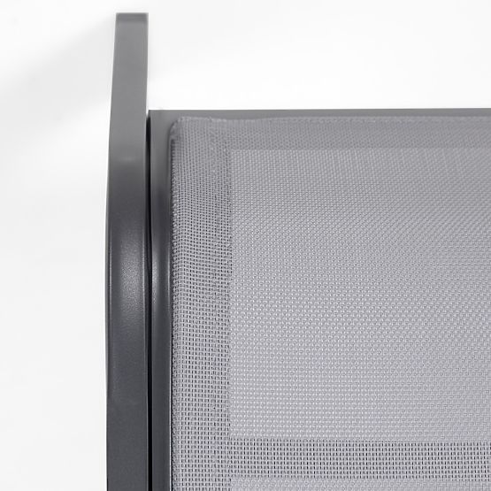 Sandy állítható kerti nyugágy, szürke/sötétszürke