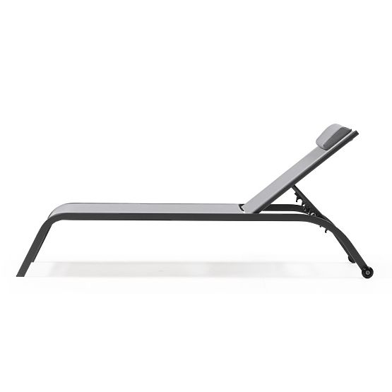 Sandy állítható kerti nyugágy, szürke/sötétszürke