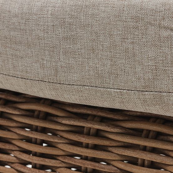 Sandy állítható kerti nyugágy, technorattan, bézs