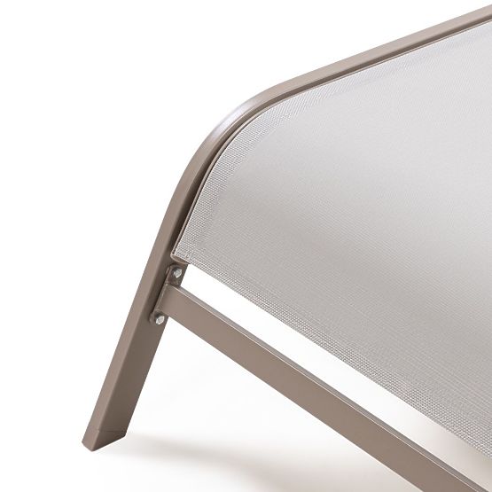 Sandy állítható kerti nyugágy, világosszürke/bézs